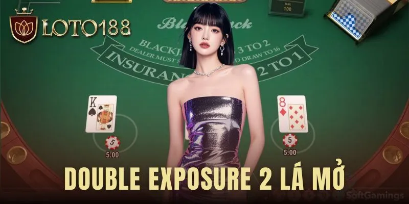 Double exposure 2 lá mở